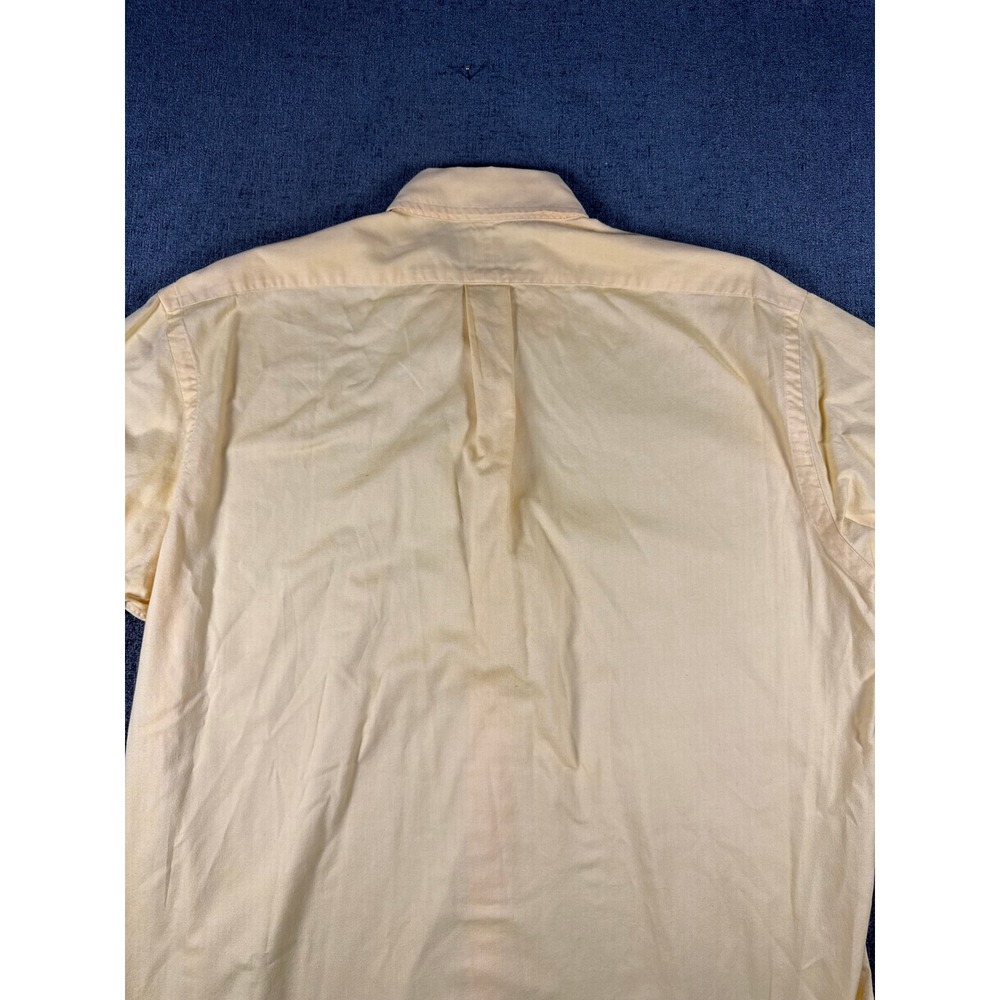 Ralph Lauren Golf Mens Tilden Yellow Cotton Oxford Short Sleeve Shirt Size M - Picture 12 of 12
